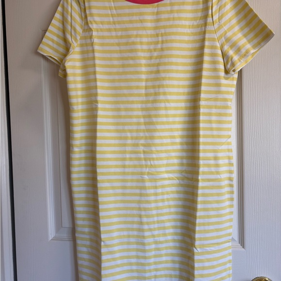 Walking Cradles Dresses & Skirts - Cotton Yellow and White Sheath Midi Dress